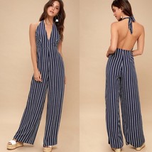 Jack by BB Dakota Striped Halter Jumpsuit NWT NEW Sz 4 - $365.81 MXN