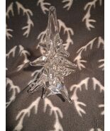 VTG Crystal Glass Christmas Tree 8&quot; tall clear color Rounded Branches Heavy - $265.24 MXN