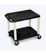 LUXOR WT26-P 26&quot;H AV Cart - Two Shelves - Putty Legs, - $367.09