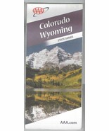 2009 AAA Map Colorado Wyoming - $188.24 MXN