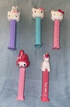 Lot Of 5 PEZ Dispensers Sanrio Hello Kitty My Melody Unicorn - £5.32 GBP