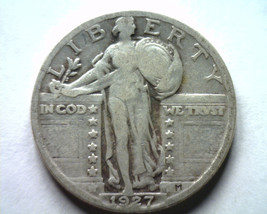 1927 Standing Liberty Quarter Fine / Very Fine F/VF Clashed Die Obverse Original - £15.18 GBP