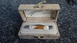 S&amp;D Leopard Pocket Knife In Gift / Display Box With Clasp - $279.09 MXN