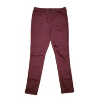 Seven 7 Slim Fit Pants ~ Sz 12 ~ Burgundy ~ High Rise ~ 28.5&quot; Inseam - £17.91 GBP