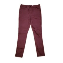 Seven 7 Slim Fit Pants ~ Sz 12 ~ Burgundy ~ High Rise ~ 28.5&quot; Inseam - $22.49