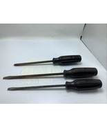 Craftsman Professional USA Black Handle 3-Pcs. Screwdrivers 1 Phillips 2... - $32.81 CAD