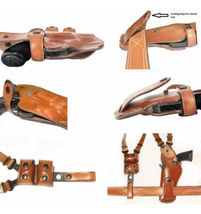 Fits Wilson Combat 92G Brigadier Tact 9mm 4.7”BBL Leather Shoulder Holster #1573 image 8
