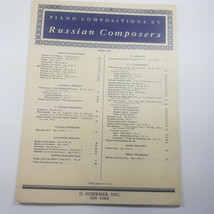 Polichinelle, Op.3, No. 4 Piano Compositions by Russian Composers Sheet Music - $7.18