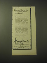 1948 Leighton&#39;s Restaurant Ad - Shangri-La on the Saw Mill River Parkway? - £14.76 GBP
