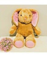 Build A Bear Tan Bunny Rabbit Stuffed Animal Plush Pink Ears 16 Inch Eas... - £7.58 GBP