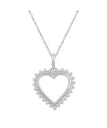 3/4ct tw Diamond Heart Pendant in Sterling Silver by Fifth and Fine - £91.67 GBP