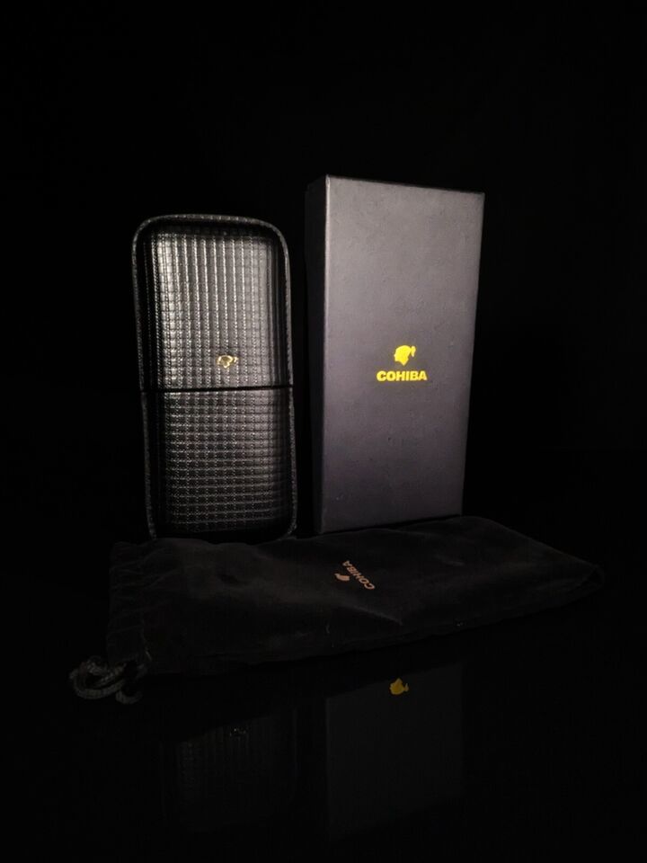 Black Leather Cigar Carrying Case NIB - $85.00