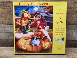 SunsOut Jigsaw Puzzle - HAPPY HALLOWEEN - 500 Piece Eco Friendly - SHIPS... - $18.97