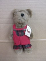 NOS Boyds Bears Joel D Bearsley Bear 919810 Red Plaid Overalls  B92 A* - £21.27 GBP