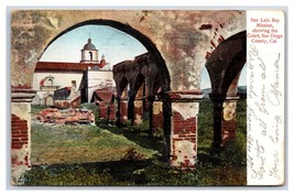 San Luis Rey Mission San Diego California CA DB Postcard  U17 - £2.94 GBP