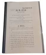 1969 91st Congress First Session House of Representatives Union Calendar... - $34.83 CAD