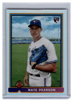 2021 Bowman Chrome Nate Pearson 1991 Retro Rookie Card RC #91B-NP Blue Jays ⚾️ - £1.01 GBP