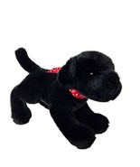 Douglas Cuddle Toy Black Labrador Valentine Dog Plush Stuffed Animal 12&quot; - $30.69
