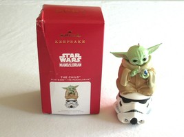 ROUGH* 2021 Hallmark Keepsake Baby Yoda Star Wars The Child Mandalorian Disney - £22.01 GBP