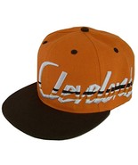 Cleveland Offset Jagged Script Men&#39;s Adjustable Snapback Baseball Cap (O... - £11.95 GBP