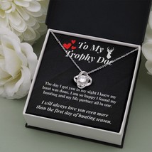 Hunter Wife Girlfriend Message Card Necklace Hunting Lover Gift - £35.55 GBP+