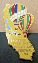 HOT AIR BALLOON PIN     BALLOONS OVER THE VALLEY AIR FESTIVAL &#39;87   HTF - £12.73 GBP
