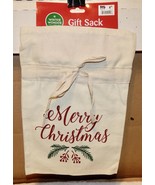 Christmas Gift Sack You Choose Type 12&quot; x 8&quot; With Tie String Winter Wond... - $5.33 CAD