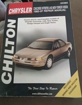 Chilton Chrysler Concorde/Intrepid/New Yorker/Vision 1993-1997 Repair Ma... - £4.67 GBP