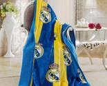 Throw Blanket 50X60 Real Madrid Silk Touch Sherpa Lined. - £36.06 GBP