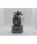 Asia Crown Int Picture Frame Shelf Collector Palm Trees Beach Small Gree... - $14.99