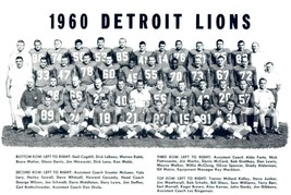 1960 DETROIT LIONS 8X10 TEAM PHOTO FOOTBALL NFL PICTURE - $4.94