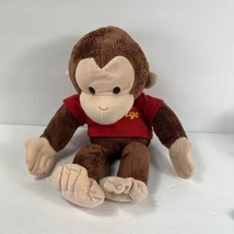 CURIOUS GEORGE 15” Stuffed Animal Monkey Applause Hand Puppet Plush Red Shirt - £9.41 GBP