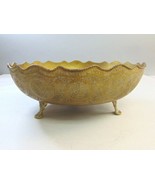 Decorative Vintage Antique Brass Floral Etched Center Piece E750 - $2,806.07 MXN