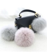 Faux Fur PomPom Ball For Hat Bags Keychain Fluffy DIY 10cm Ships N 24h B... - $11.76