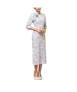 Vintage Elegant Dress Cheongsam Long Qipao Party Dresses for Women, 10 - £38.95 GBP