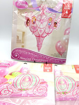 Disney Princess Hallmark Set The Scene Pink 2 Snack Caddies &amp; 1 Centerpiece - $371.86 MXN