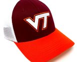 National Cap Virginia Hokies VT Logo Curved Bill Mesh Trucker Snapback H... - £23.37 GBP