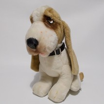 Animal Fair Plush Hound Dog Stuffed Animal Plastic Collar Vintage 1976 - £35.48 GBP