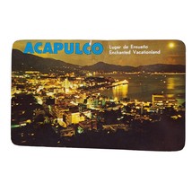 Postcard Panoramic Night View Acapulco Mexico Chrome Posted - $6.98