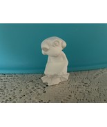 D1 - Small Frog Reading a Book Ceramic Bisque Ready-to-Paint - $2.00