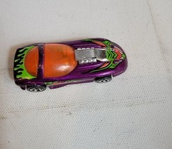 Vintage 1990s Diecast Toy Hot Wheels Mattel 1993 Purple Sports Car Concept - £7.28 GBP