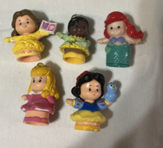 Disney Princess Fisher Price doll Little People Figures lot Ariel Belle Tiana - £11.81 GBP