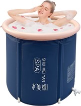 Large Ice Bath Tub For Athletes Outdoor Portable, 8209 Navy-29.5&quot;Φ X 29.5&quot;H - £61.34 GBP