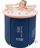 Large Ice Bath Tub For Athletes Outdoor Portable, 8209 Navy-29.5&quot;Φ X 29.5&quot;H - £61.42 GBP