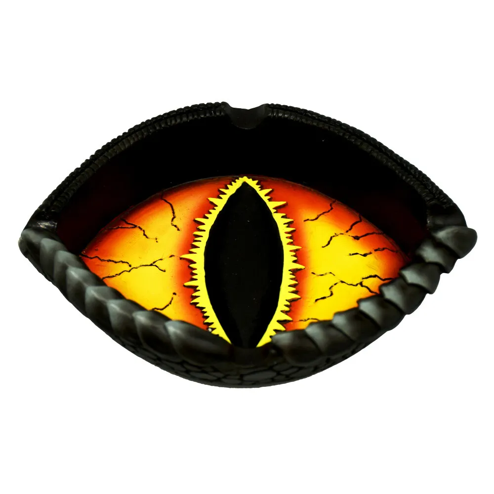 Dragon Eye Polyresin Ashtray - 5.3&quot;x4&quot; - £27.44 GBP
