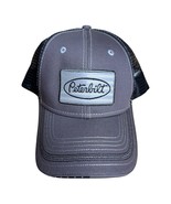 Peterbilt Gray Baseball Cap Trucker Hat USA Flag Patriotic Mesh back - $20.00