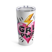 girl power heart with wings Tumbler 20oz women gift  - £27.98 GBP