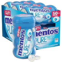 Mentos Pure Fresh Sugar-Free Chewing Gum with Xylitol, Fresh Mint, 50 Count - £24.69 GBP