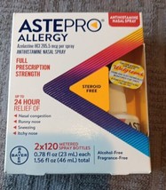 Astepro Allergy Antihistamine Nasal Spray 2x120 Sprays Runny Nose (O3) - £20.23 GBP