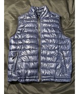 Aéropostale Men’s Puffer Vest Navy Blue Size Large Zip Pockets - €21,40 EUR